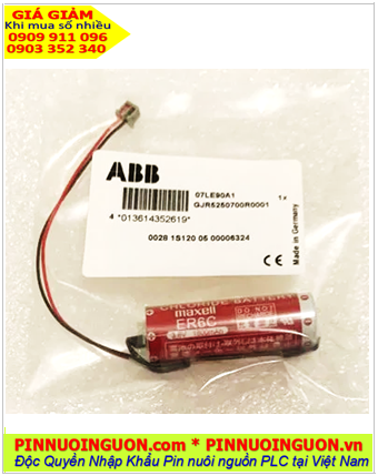 ABB GJR5250700R0001 07LE90 Pin nuôi nguồn ABB Robots lithium 3.6v 2750mAh chính hãng /X.xứ NHẬT